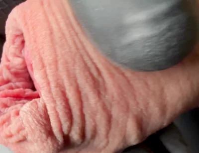 Long Foreskin and Huge Cockhead with Dripping Precum
