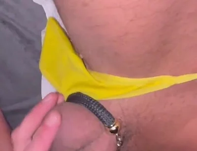 Jerking off Cock in Panties