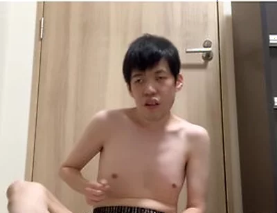 Masturbating While Wearing Black Trunks