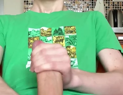 Big Load From a Boy in a Green T-shirt