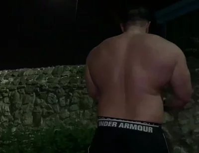 After Gym Flexing in the Carpark