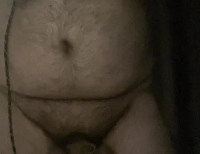 Cock and Ball Bondage with Crossdress and Butt Plug Inside