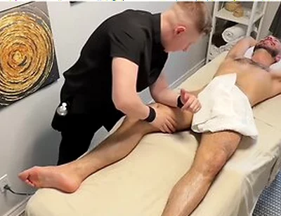 French Guy Got Hard During Stretching And Seduced The Masseur