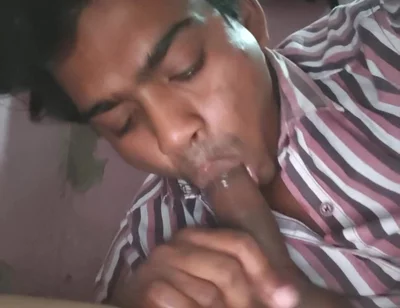 Desi Hot Indian Boy Sucking Dick on the Night