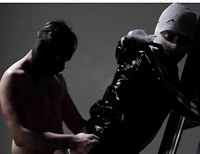 Masked Bottom Pup Jaxx Barebacked By Master R After Blowjob