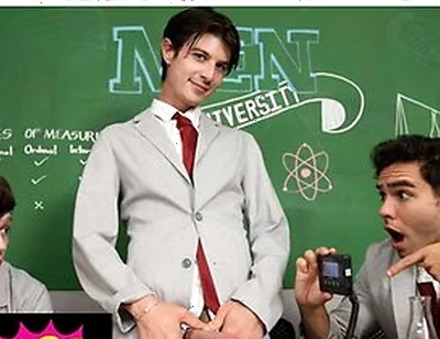 Jake Preston, Joey Mills And Damian Night In College Class Turns Into A Dick-measuring Contest And Then A Hot Group Sex