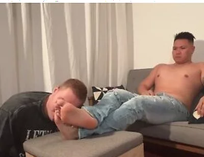 Chubby Stepdaddy Takes Pleasure In Giving His Subs Tickles