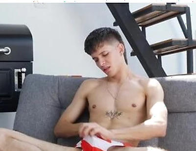 Fit Latino Twink Jerks His Uncut Cock In The Sun & Spurts With Dax Miller