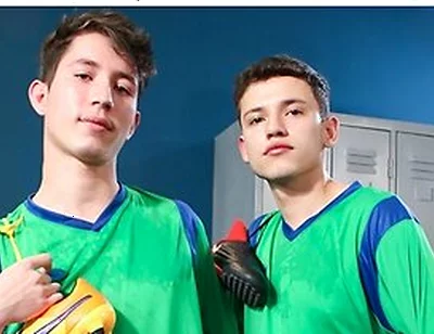 Teammates Jake Lotti & Loick Gauthier Get Wild In The Locker Room After Sweaty Workout