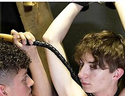 Nastytwinks - All Tied Up - Ayden Ray Blind Folds And Ties Up Caleb Anderson Bareback Sensory Play