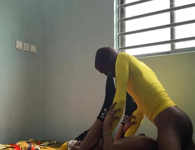 Yellow Teammates Resting with Dick Out