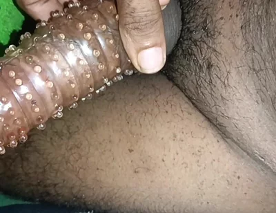 Crastel Condom in Cocks at Bedroom in Indian Man