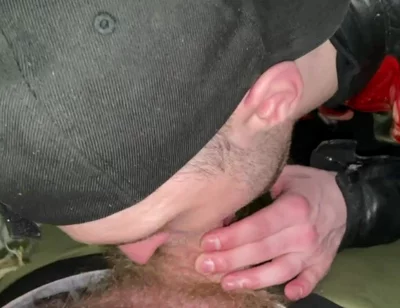 Chav Scally Kinkysirius Sucks by Leather Bear in the Public Restroom at the Railway Station
