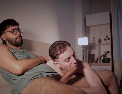 My Boyfriend Nico Mucci Sucking My Big Uncut Cock Until I Cum in His Sweet Mouth.
