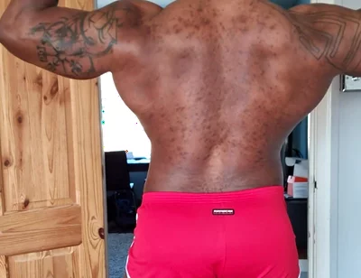 Red Shorts Big