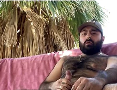 Pup Major Smoking And Jerking Off In Public