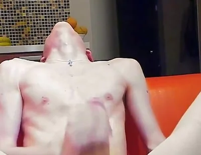 Very Long Cumshot on Cock Stays Hard