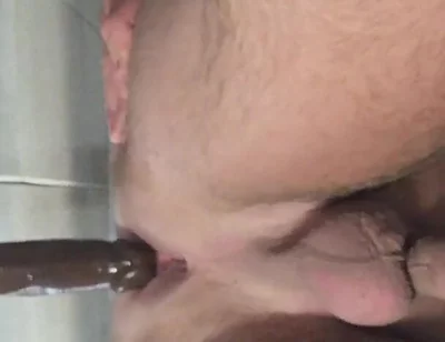 A Black Cock Tastes My Ass in the Shower
