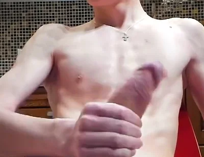 Big Dick Floods Legs with Cum