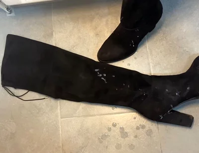 Cum on Step Moms High Heels
