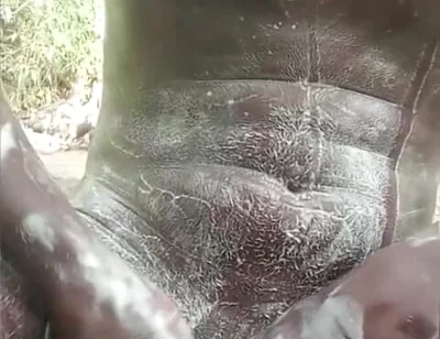 Soapy Masturbation Big Black Dick Cumming Outside Part 2