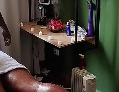 Camera Captures Image of Bear Receiving Massage.