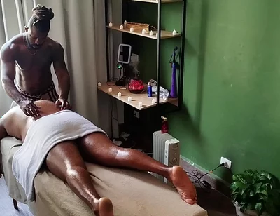 Camera Captures Image of Bear Receiving Massage.