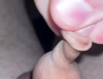 Chubby Man with Small Tiny Little Penis - Foreskin Play