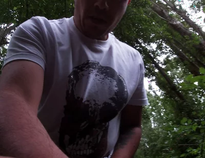 Forest POV: Alone in Underwear Getting Hard Outdoors