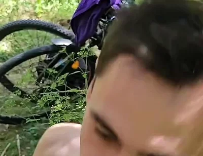 Gay Cruising in the Forest, Hot Blowjob