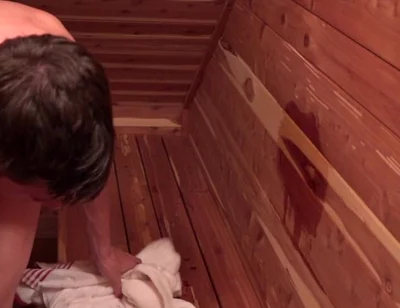 Colby in the Sauna