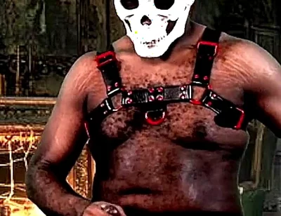 Gooning at the Haunted Mansion - Huge Cocked Beefy Jock Ready to Blow Massive Load