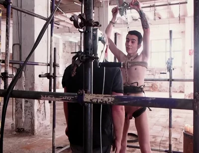Blonde Skinny Twink Tied Up And Waxed By His Dominant Master