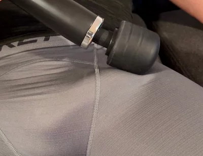 Guess What Daddy Dreaming About When His Cock Hardens Under the Vibration From Massage Machine and Makes It Cum - John Delove