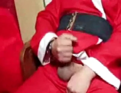 Santa Claus Caresses Himself at Christmas 2025