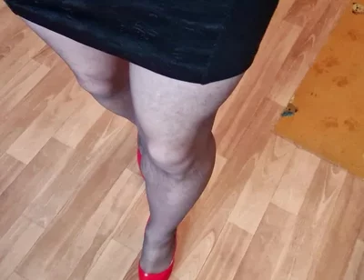 Walking in Red Heels