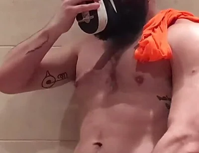 Stepdaddy Loves to Sniff Himself After His Training.