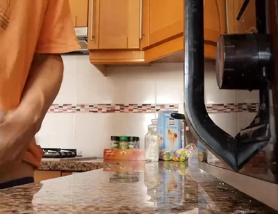 Watch Me Cum on the Kitchen Counter