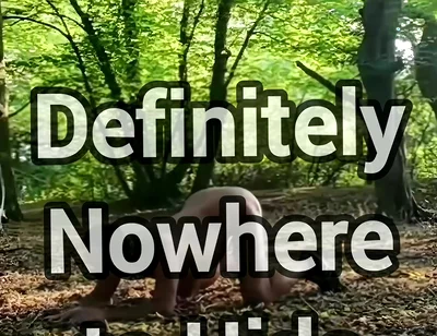 Ass up in Public Woodland