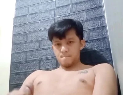 Horny Asian Twink Works His Hard Cock Until He Cums