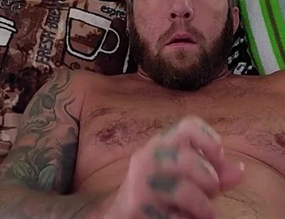Bear Daddy Taking Care of Himself While You Watch