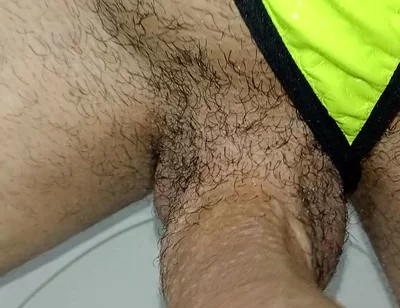 Big Hairy Cock, Masturbates in Public Bathroom I Almost Got Caught,hairy Gay