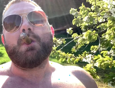 Smoking My Cigar Outdoors in the Summer Heat