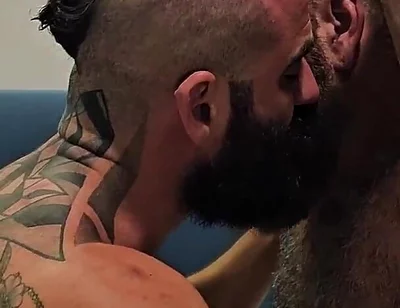 Master's Cock Fucks Juicy Hairy Hole. Bearded Master Fucks Robhairy