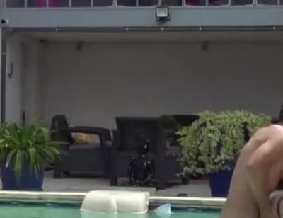 Twink fucked raw by his friend in the swimming pool