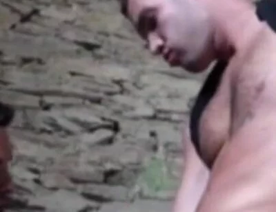 Straight fucked by Latino in exhib