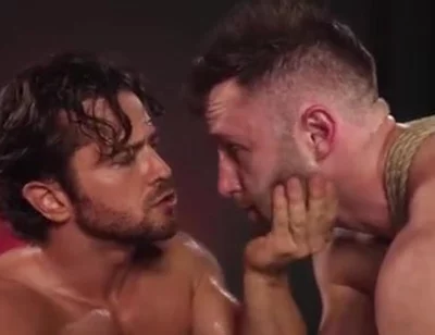 Leather master cock sucking bound boy