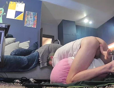 Kiara take two dildos in ass