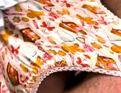 Satin Gingerbread Thong Play
