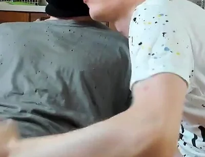 Very Aggressive Jerking off Makes Alex's Cock Hard